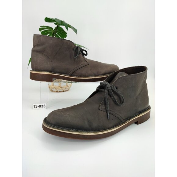 Clarks Men\'s Bushacre 2 Chukka Brown Leather Boots Size 13M US